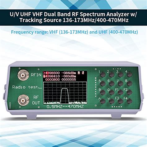 U/V UHF Vhf Dual Band RF Spectrum Analyzer 136 